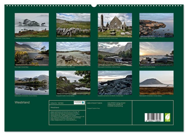 Produktbild: Westirland (hochwertiger Premium Wandkalender 2026 DIN A2 quer), Kunstdruck in Hochglanz
