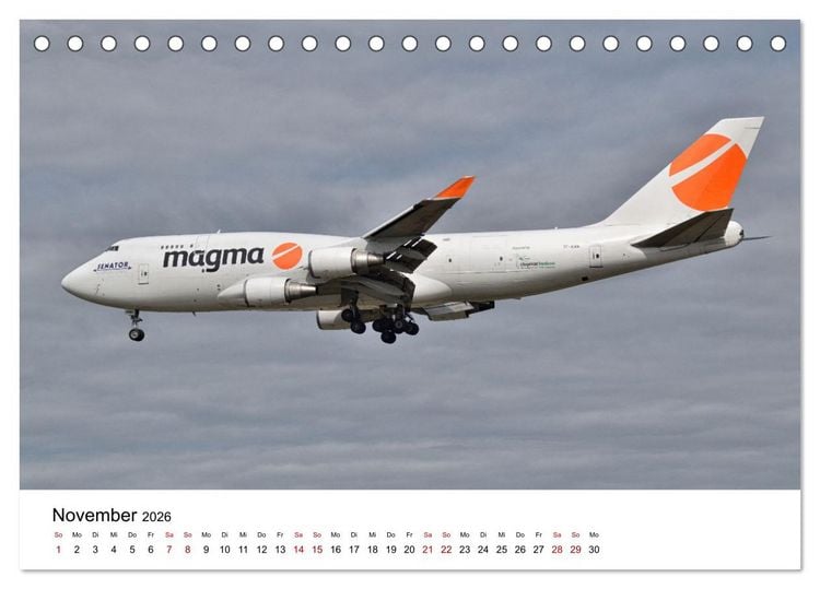 Produktbild: Flugzeuge aller Art (Tischkalender 2026 DIN A5 quer), CALVENDO Monatskalender