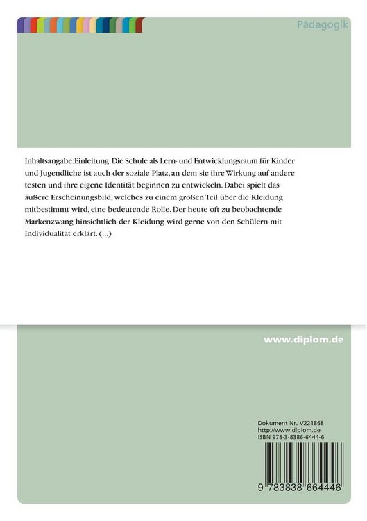 Produktbild: Schulkleidung in Deutschland