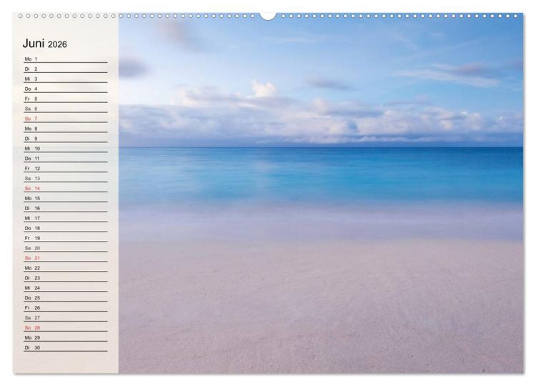 Produktbild: Traumstr&auml;nde (Wandkalender 2026 DIN A2 quer), CALVENDO Monatskalender