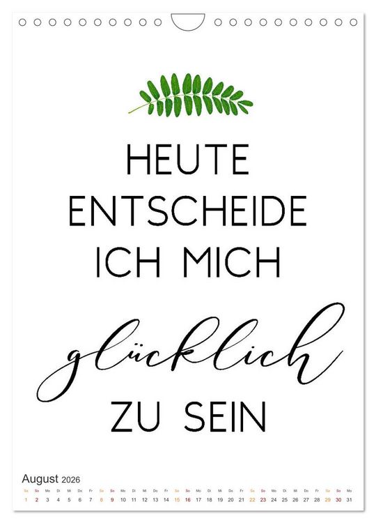 Produktbild: Motivation (Wandkalender 2026 DIN A4 hoch), CALVENDO Monatskalender