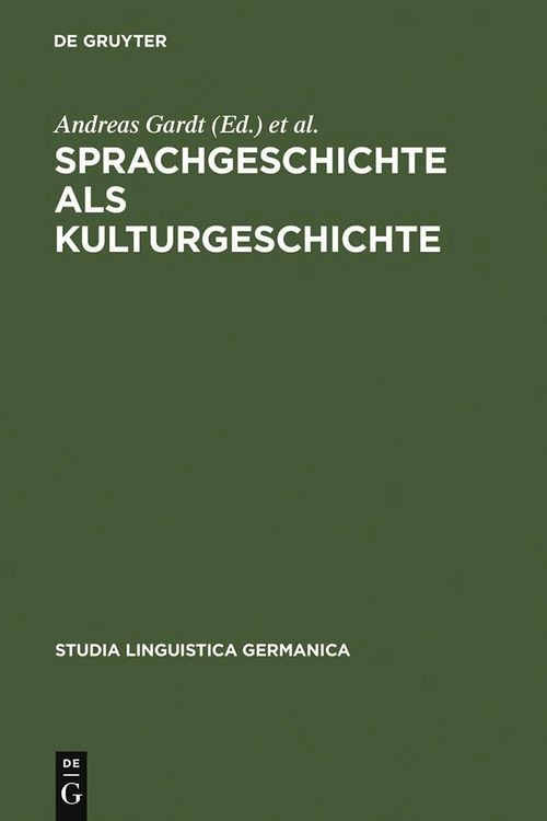 Produktbild: Sprachgeschichte als Kulturgeschichte