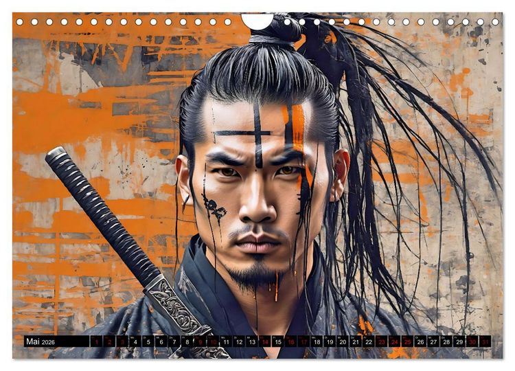 Produktbild: Samurai - Asian Spirit (Wandkalender 2026 DIN A4 quer), CALVENDO Monatskalender
