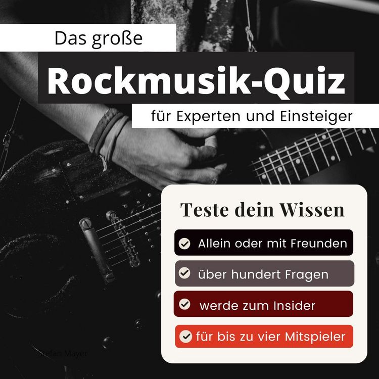 Produktbild: Das gro&szlig;e Rockmusik-Quiz f&uuml;r Experten und Einsteiger
