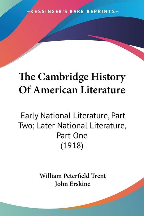 Produktbild: The Cambridge History Of American Literature