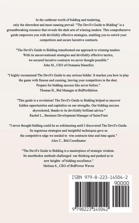 Produktbild: The Devil's Guide to Bidding