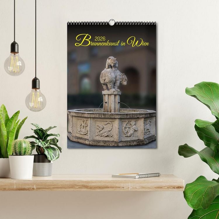Produktbild: Brunnenkunst in Wien (Wandkalender 2026 DIN A3 hoch), CALVENDO Monatskalender