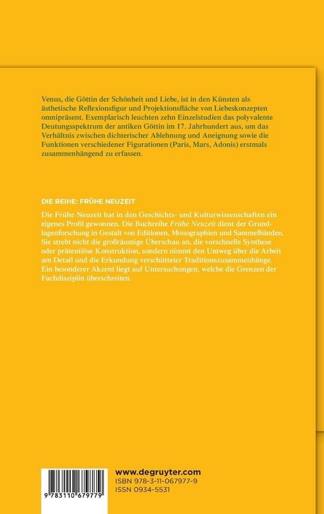 Produktbild: Venus-Dichtungen im deutschen Barock (1624&ndash;1700)