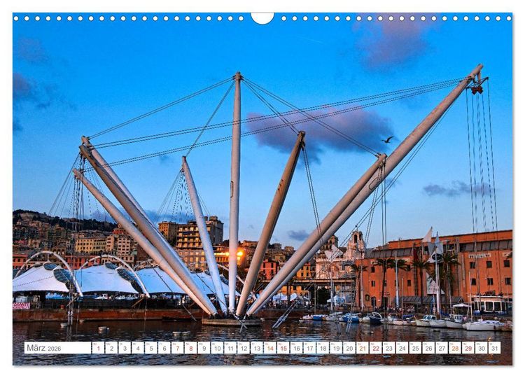 Produktbild: Genua - Die facettenreiche Sch&ouml;nheit (Wandkalender 2026 DIN A3 quer), CALVENDO Monatskalender