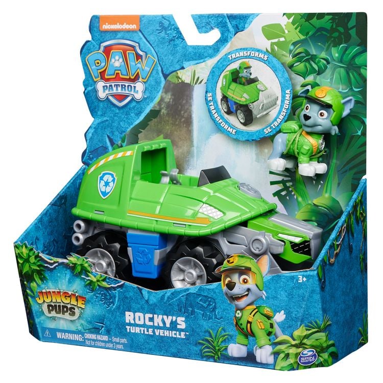 Produktbild: PAW Patrol Jungle Pups &ndash; Schnappschildkr&ouml;ten-Fahrzeug mit Rocky-Figur (Basis Fahrzeug)