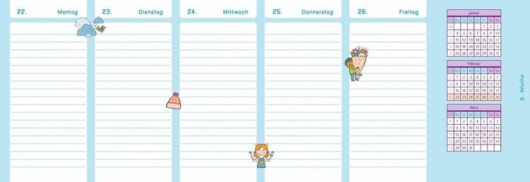 Produktbild: Der Wochen-Tischkalender f&uuml;r das Schuljahr 2026/2027