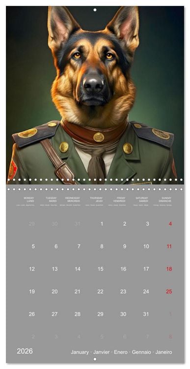 Produktbild: If dogs were humans (Wall Calendar 2026 12 &times; 12 Inch) CALVENDO 12 Month Wall Calendar