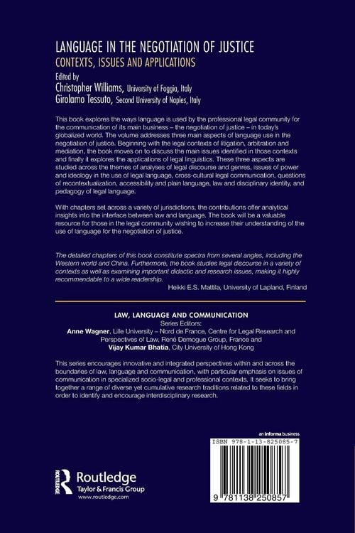 Produktbild: Language in the Negotiation of Justice