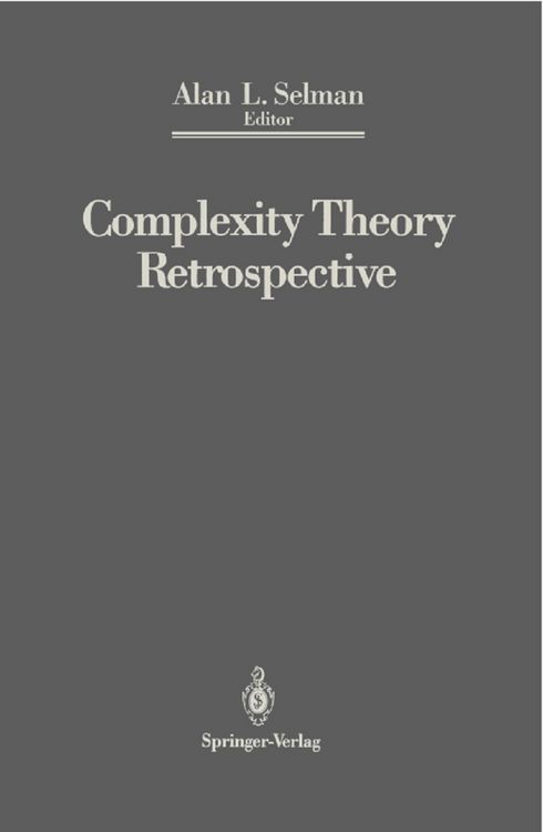 Produktbild: Complexity Theory Retrospective