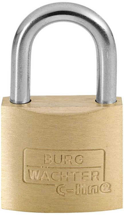 Produktbild: Burg W&auml;chter 3041 Vorh&auml;ngeschloss 25.00 mm verschieden schlie&szlig;end Messing Schl&uuml;sselschloss