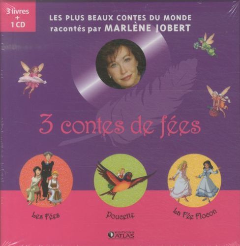 Produktbild: 3 contes de f&eacute;es: 3 livres + 1 CD