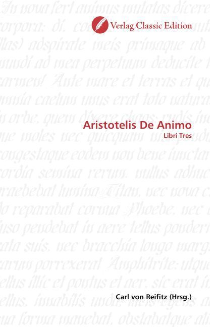 Produktbild: Aristotelis De Animo