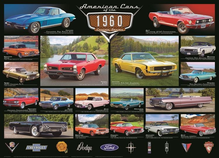 Produktbild: AMER CARS OF THE 1960S PUZZLE