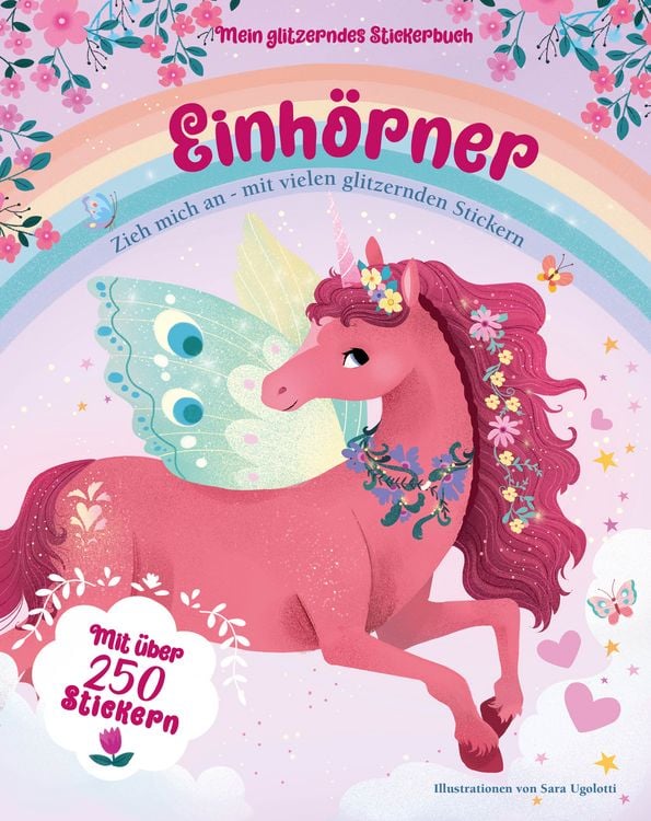 Produktbild: Mein glitzerndes Stickerbuch. Einh&ouml;rner