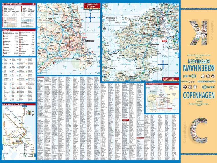 Produktbild: Copenhagen, Kopenhagen, Borch Map