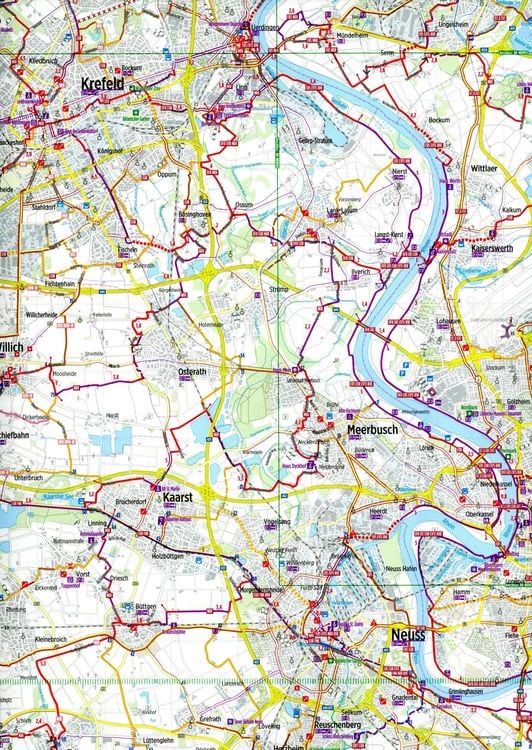 Produktbild: Radkarte Niederrhein S&uuml;d (RK-NRW08)