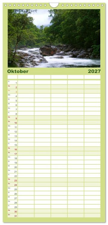 Produktbild: Familienplaner 2027 - Australien mit 5 Spalten (Wandkalender, 21 x 45 cm) CALVENDO