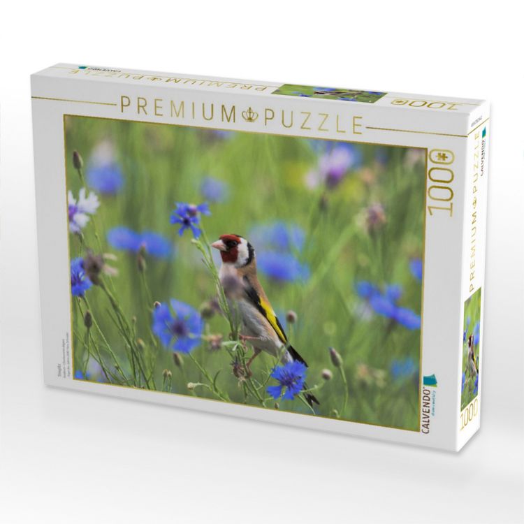 Produktbild: CALVENDO Puzzle Stieglitz | 1000 Teile Lege-Gr&ouml;&szlig;e 64x48cm Foto-Puzzle f&uuml;r gl&uuml;ckliche Stunden