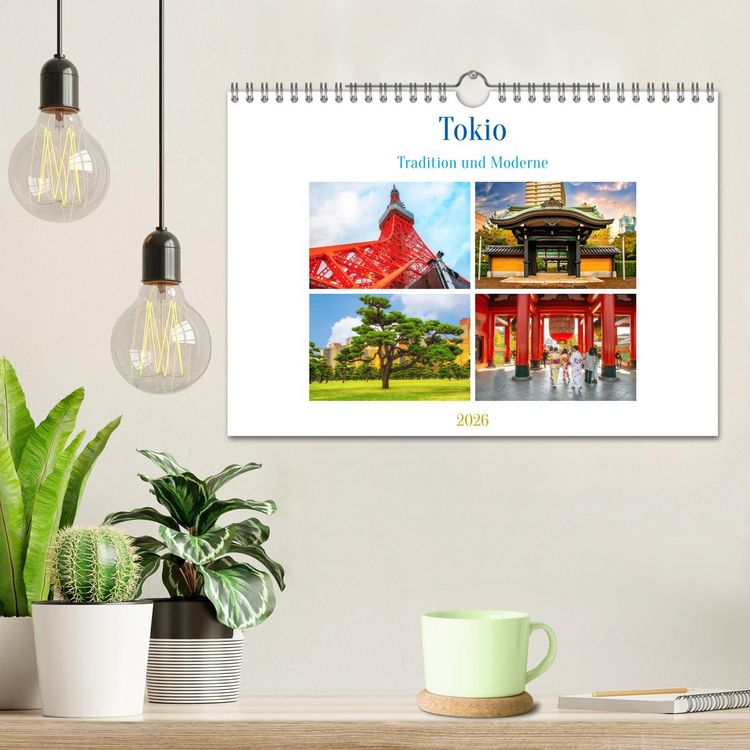 Produktbild: Tokio - Tradition und Moderne (Wandkalender 2026 DIN A4 quer), CALVENDO Monatskalender