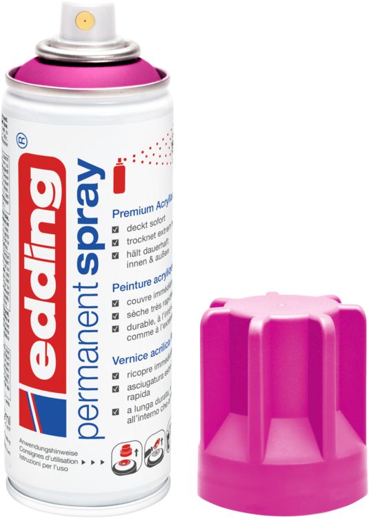 Produktbild: 5200 Permanent Spray, telemagenta matt, 200ml Premium Acryllack