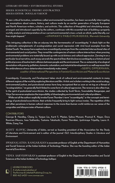 Produktbild: Ecoambiguity, Community, and Development