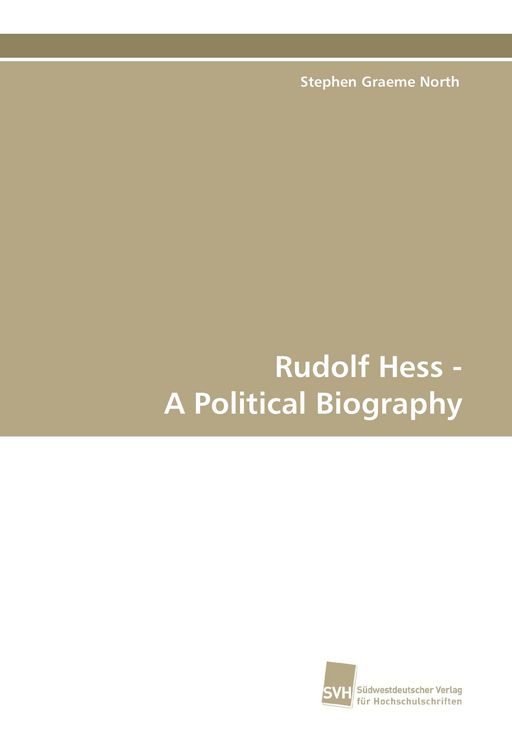 Produktbild: Rudolf Hess - A Political Biography