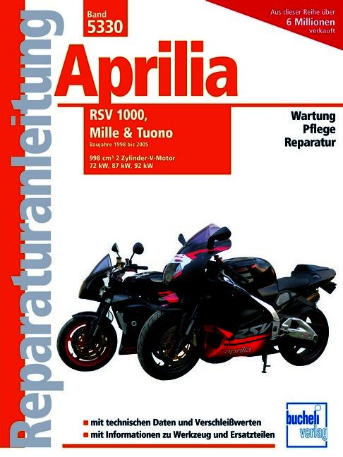 Produktbild: Aprilia RSV, MILLE und Tuono Modelljahr 1998-2005