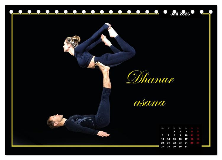 Produktbild: Yoga - Asana (Tischkalender 2026 DIN A5 quer), CALVENDO Monatskalender