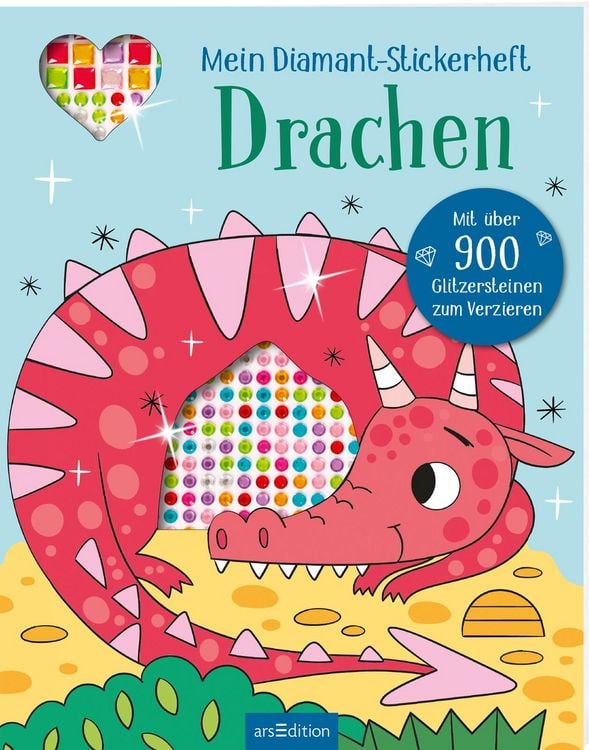 Produktbild: Mein Diamant-Stickerheft &ndash; Drachen