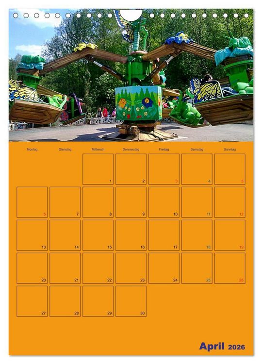 Produktbild: Freizeitparkmomente / Planer (Wandkalender 2026 DIN A4 hoch), CALVENDO Monatskalender