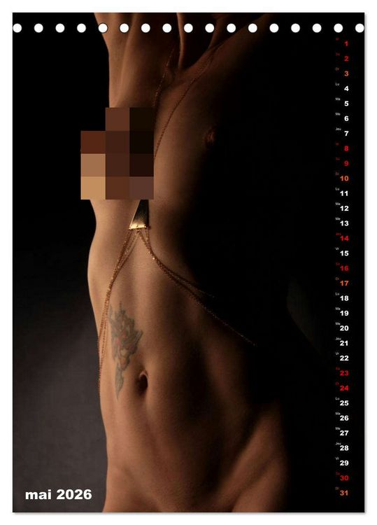 Produktbild: L'or nu (Calendrier de bureau 2026 DIN A5 horizontal), CALVENDO calendrier mensuel