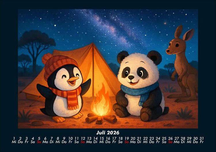 Produktbild: Pico & Pippin in Australien 2026 Fotokalender DIN A4