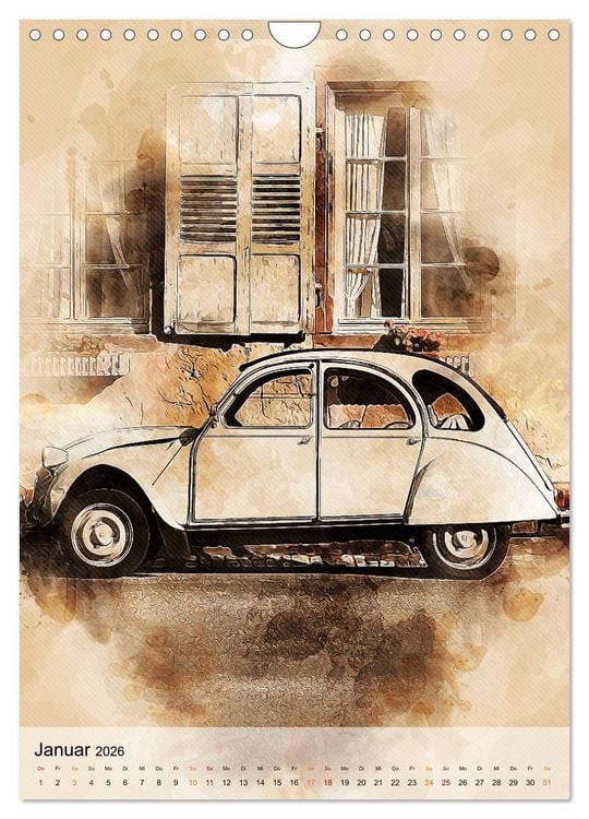 Produktbild: Die Ente - Automobil Legende (Wandkalender 2026 DIN A4 hoch), CALVENDO Monatskalender
