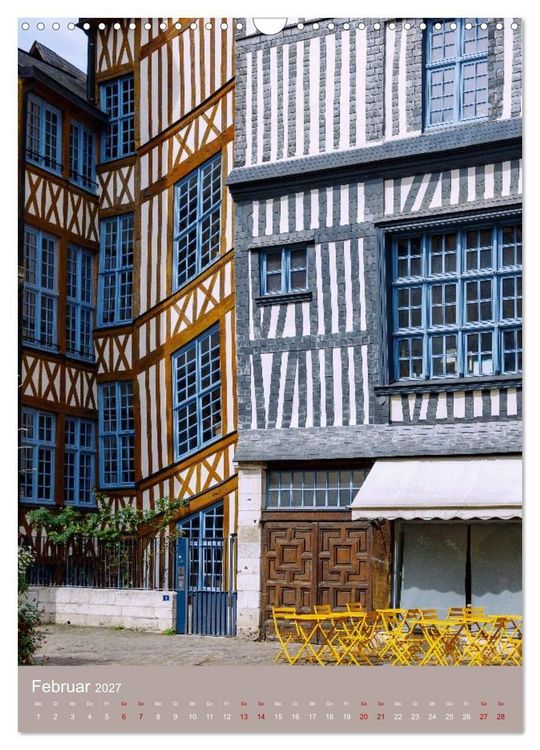 Produktbild: Facetten der Normandie. Zwischen Kreidefelsen und Fachwerk (Wandkalender 2027 DIN A3 hoch), CALVENDO Monatskalender