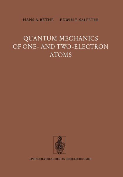Produktbild: Quantum Mechanics of One- and Two-Electron Atoms