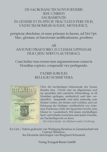 Produktbild: Antonius Praetorius