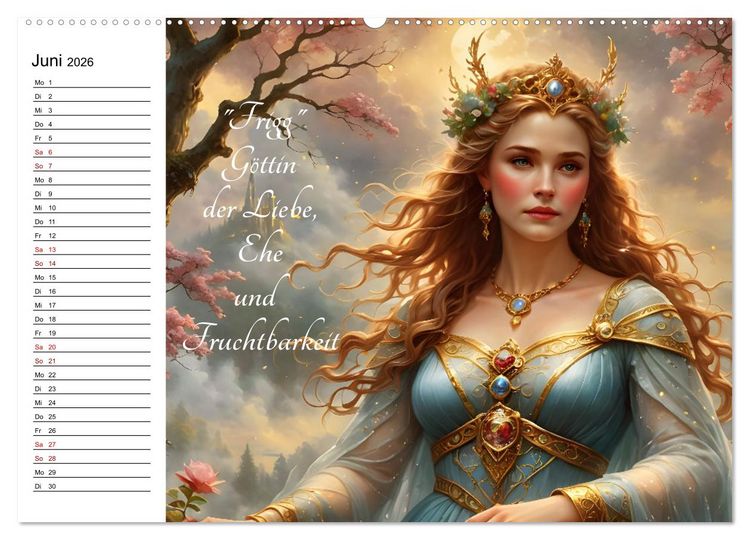 Produktbild: Unsterbliche Mythen des Nordens (Wandkalender 2026 DIN A2 quer), CALVENDO Monatskalender