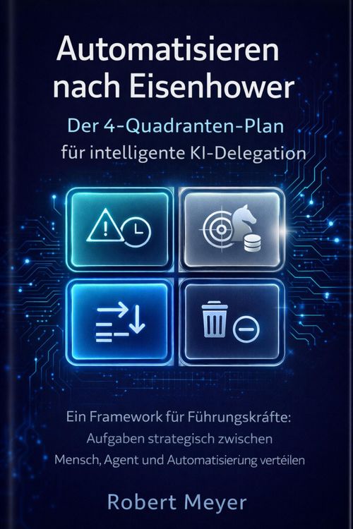 Produktbild: Automatisieren nach Eisenhower: Der 4-Quadranten- Plan fu&uml;r intelligente KI Delegation