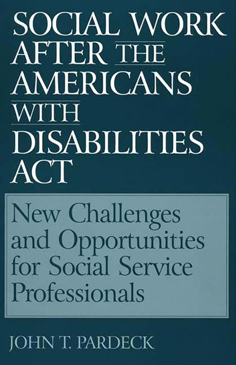 Produktbild: Social Work After the Americans With Disabilities Act