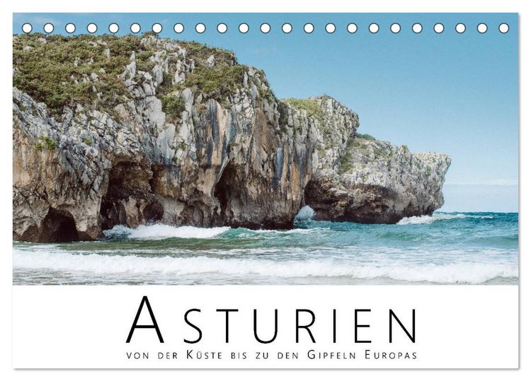 Produktbild: Asturien - Von der K&uuml;ste bis zu den Gipfeln Europas (Tischkalender 2026 DIN A5 quer), CALVENDO Monatskalender
