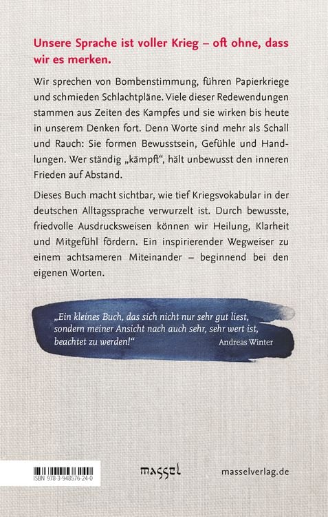 Produktbild: Beenden wir den Krieg in der Sprache!