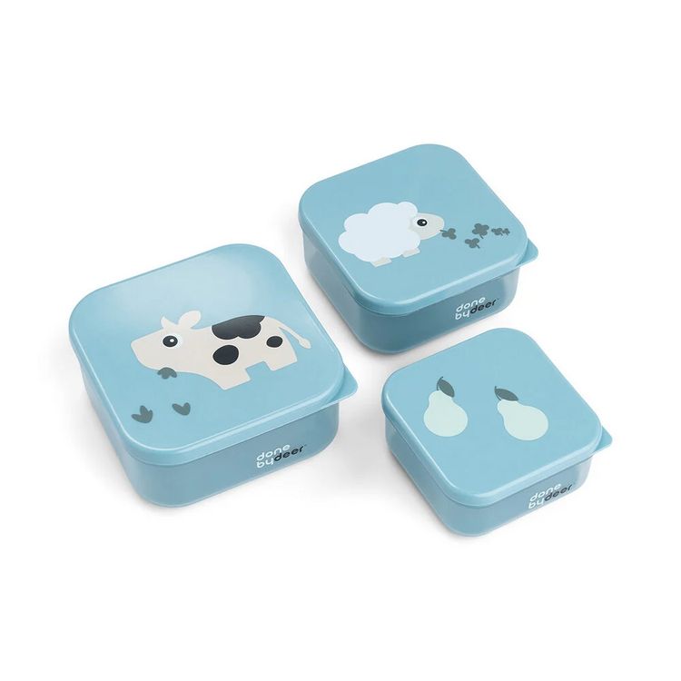 Produktbild: Snackbox-Set Tiny farm Blau