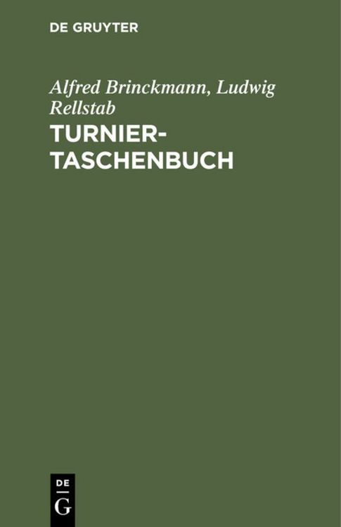 Produktbild: Turnier-Taschenbuch