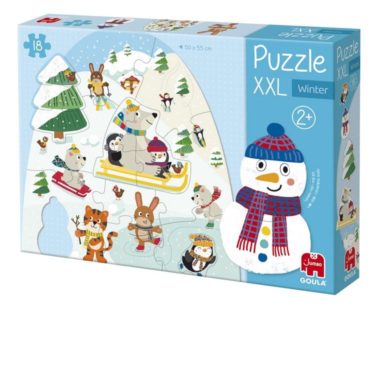 Produktbild: Goula 1110100490 - XXL Winter Puzzle, 18 Teile