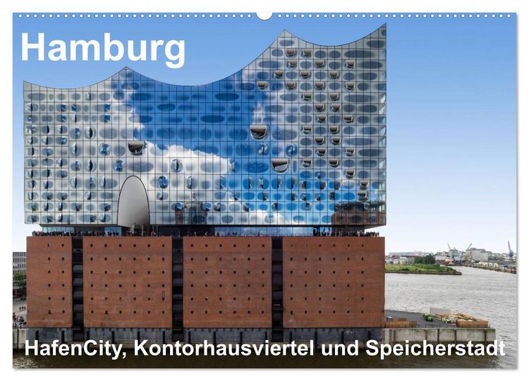 Produktbild: Hamburg. HafenCity, Kontorhausviertel und Speicherstadt. (Wandkalender 2026 DIN A2 quer), CALVENDO Monatskalender